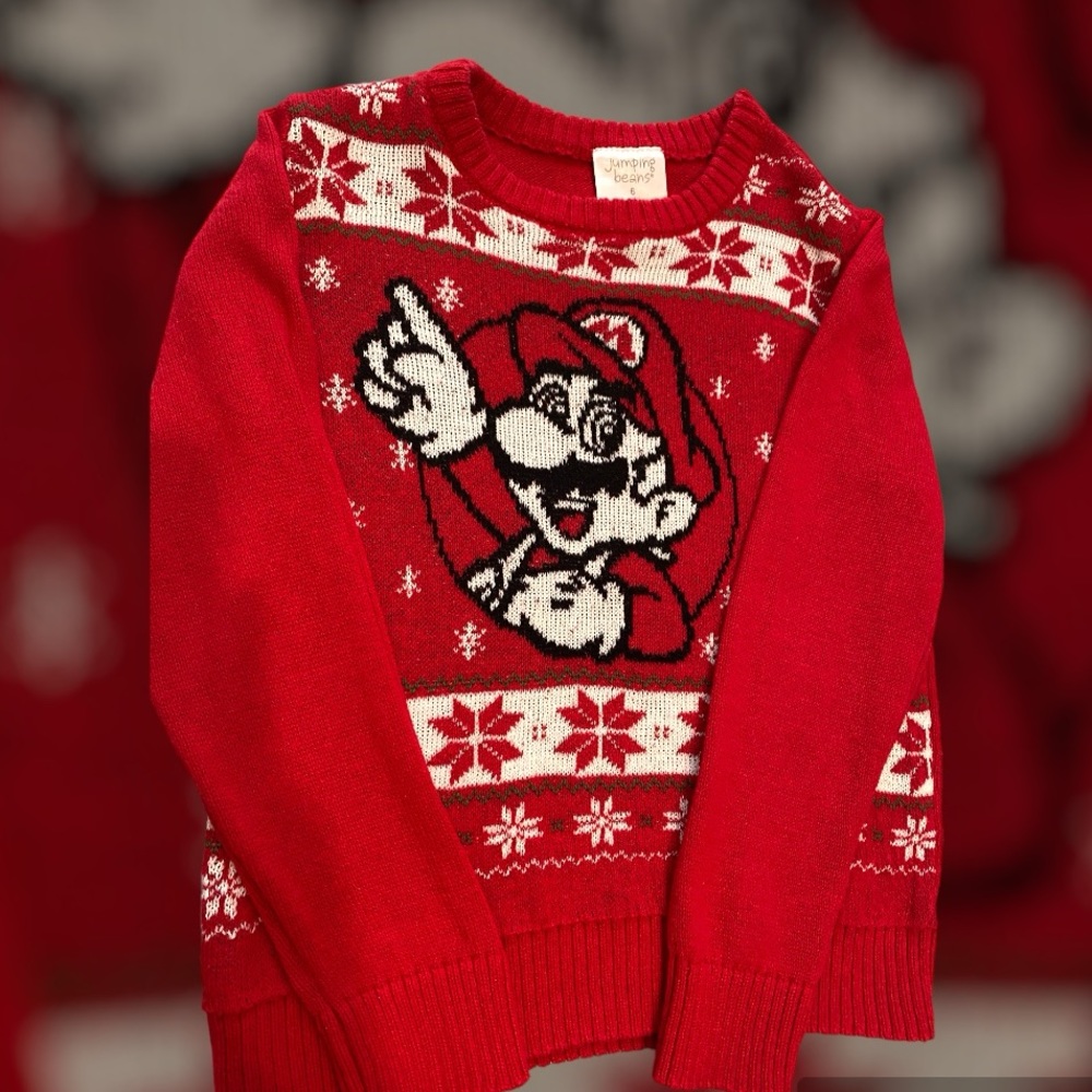 ❤️SUPER MARIO UGLY SWEATER ❤️ PRE-OWNED